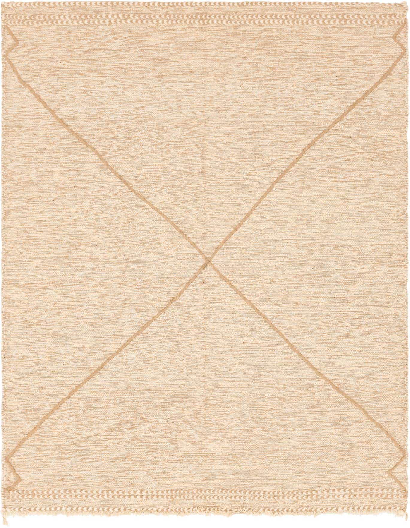 6' 8 x 9' 7 Hand Knotted Moroccan Wool Rug