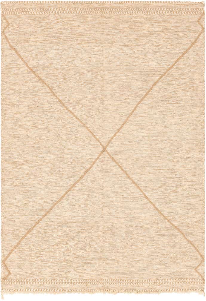6' 8 x 9' 7 Hand Knotted Moroccan Wool Rug