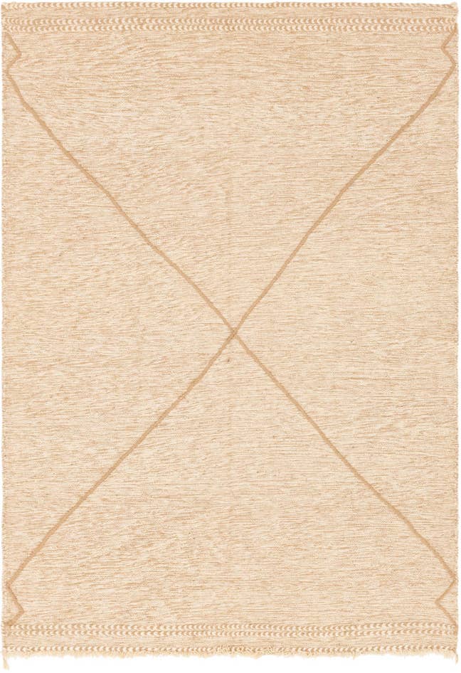 Detail image of 6' 8 x 9' 7 Hand Knotted Moroccan Wool Rug