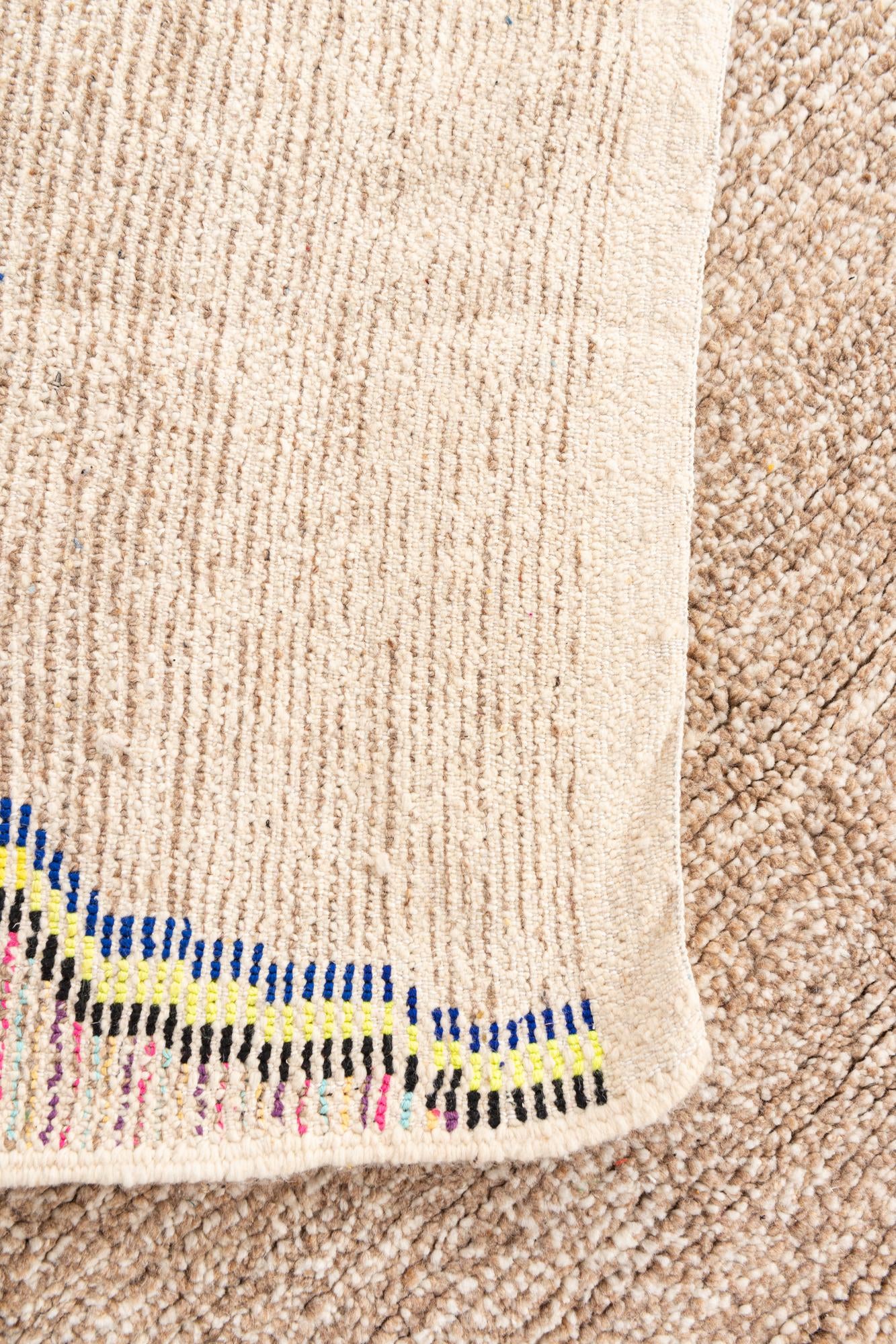 5' 7 x 8' 5 Hand Knotted Moroccan Wool Rug