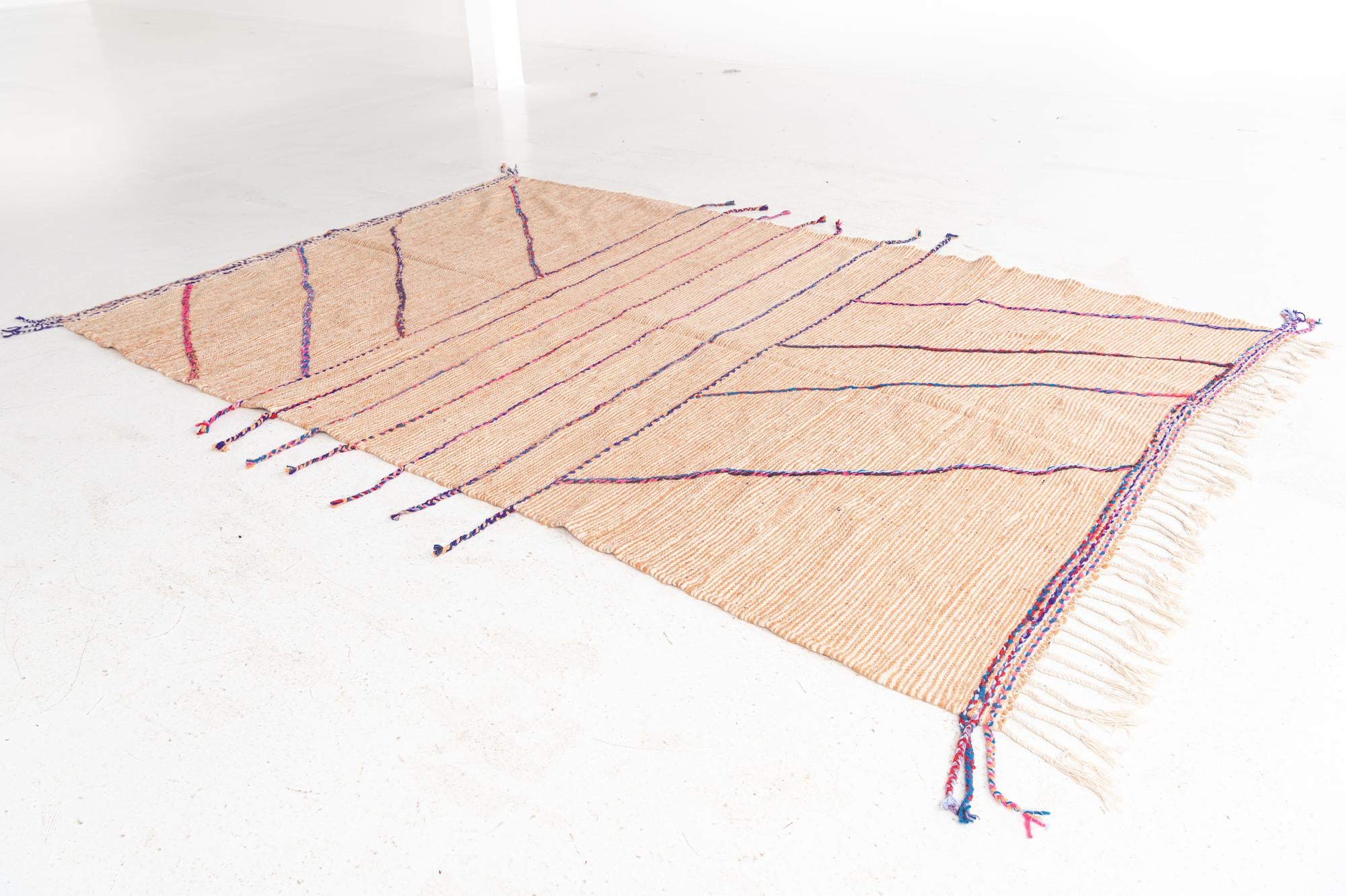 6' 3 x 9' 6 Hand Knotted Moroccan Wool Rug