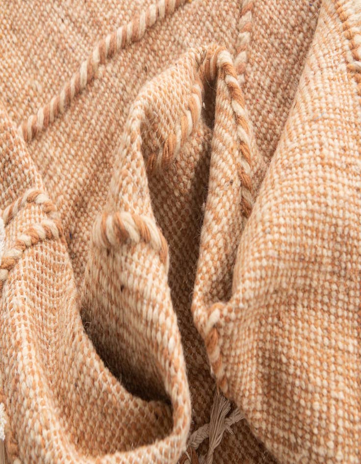 Detail image of 6' 5 x 10'  Hand Knotted Moroccan Wool Rug