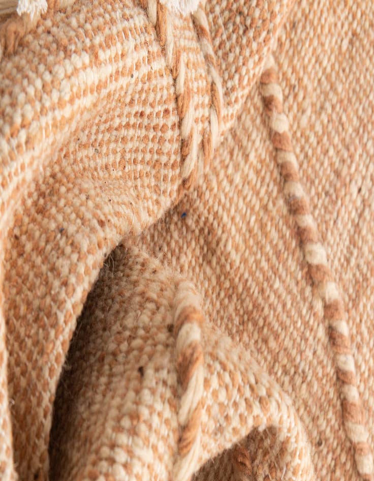 Detail image of 6' 5 x 10'  Hand Knotted Moroccan Wool Rug