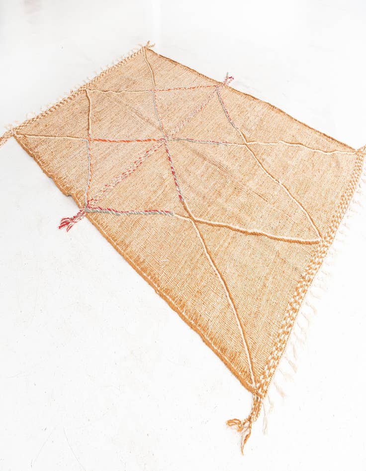 Detail image of 6' 5 x 9' 9  Hand Knotted Moroccan Wool Rug