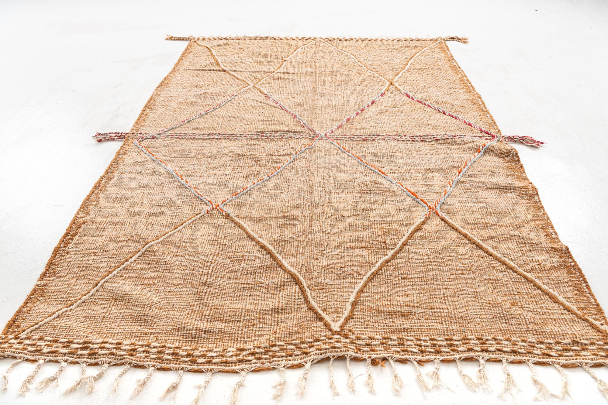 6' 5 x 9' 9 Hand Knotted Moroccan Wool Rug