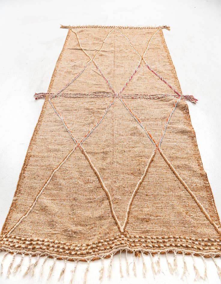 Detail image of 6' 5 x 9' 9  Hand Knotted Moroccan Wool Rug