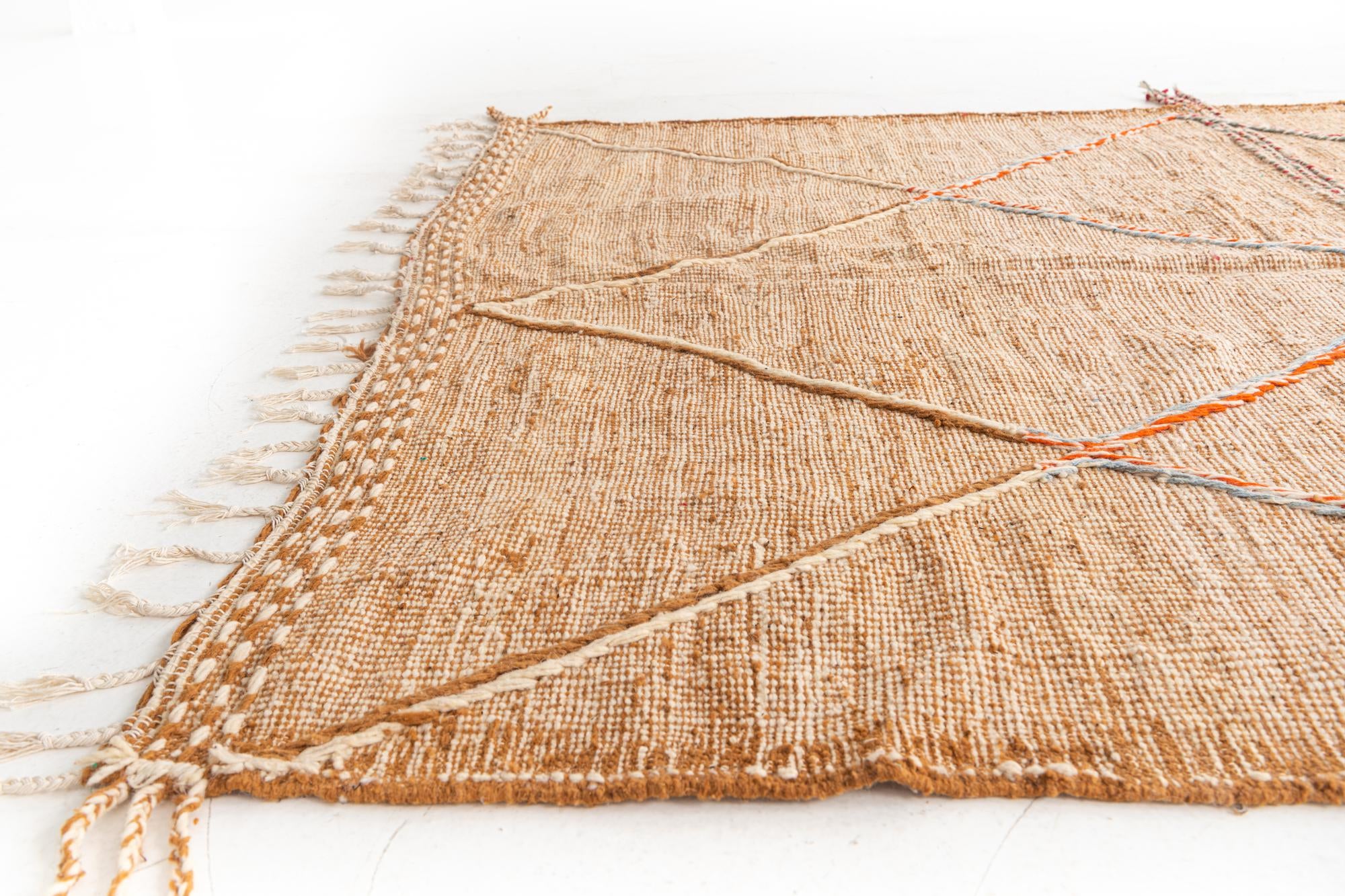 6' 5 x 9' 9 Hand Knotted Moroccan Wool Rug