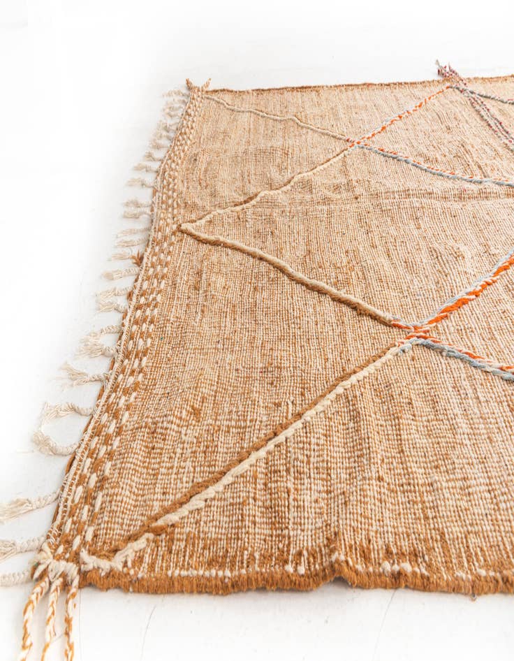 Detail image of 6' 5 x 9' 9  Hand Knotted Moroccan Wool Rug