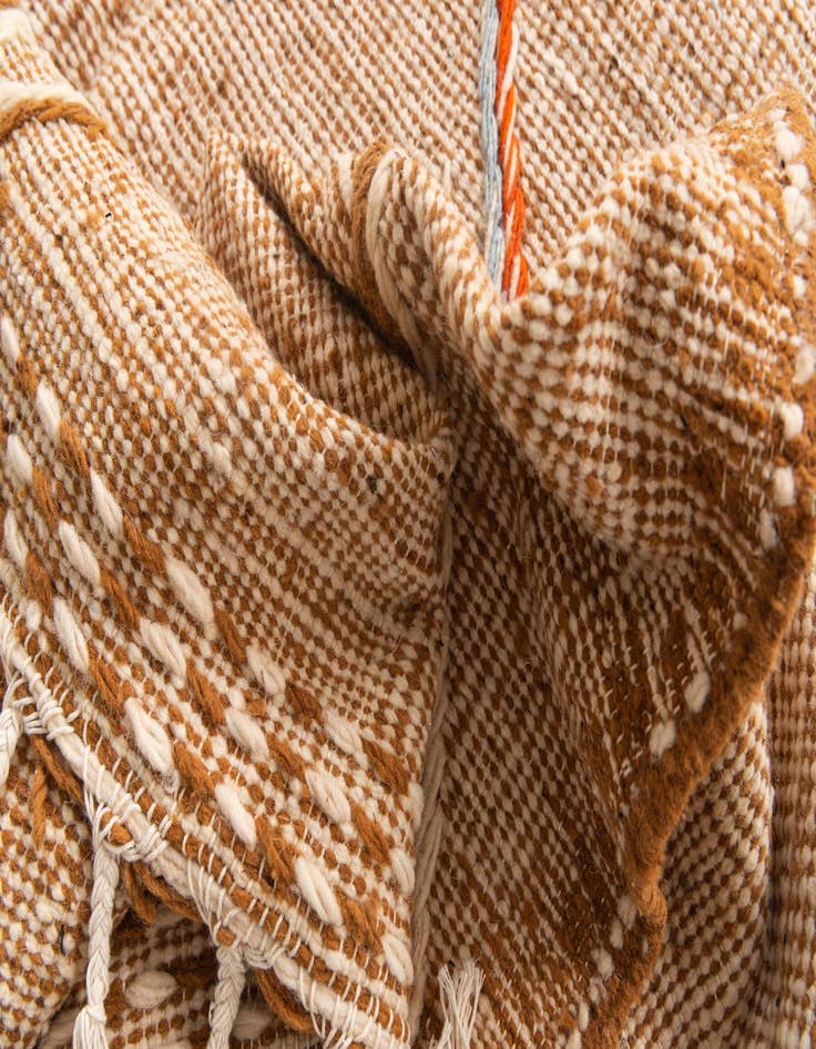 Detail image of 6' 5 x 9' 9  Hand Knotted Moroccan Wool Rug