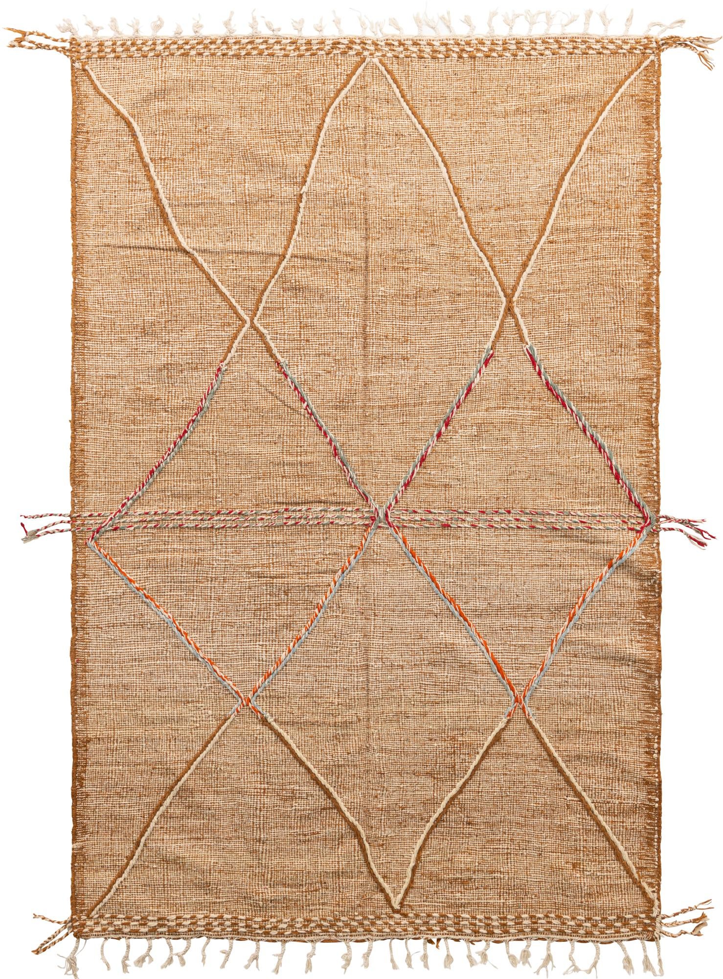 6' 5 x 9' 9 Hand Knotted Moroccan Wool Rug