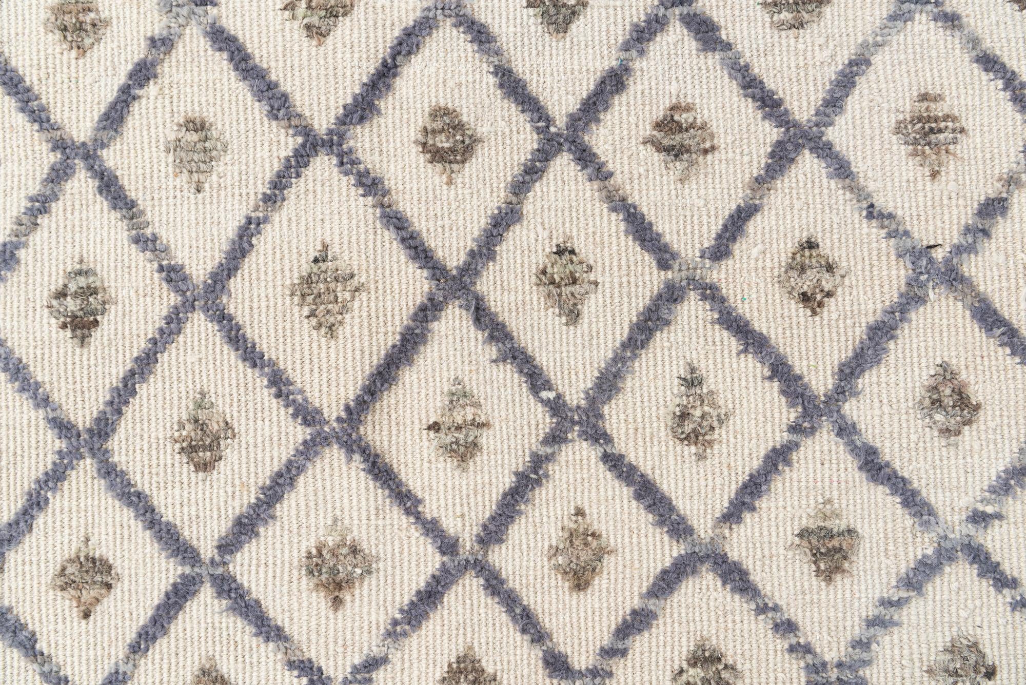 8' x 10' 8 Hand Knotted Moroccan Wool Rug