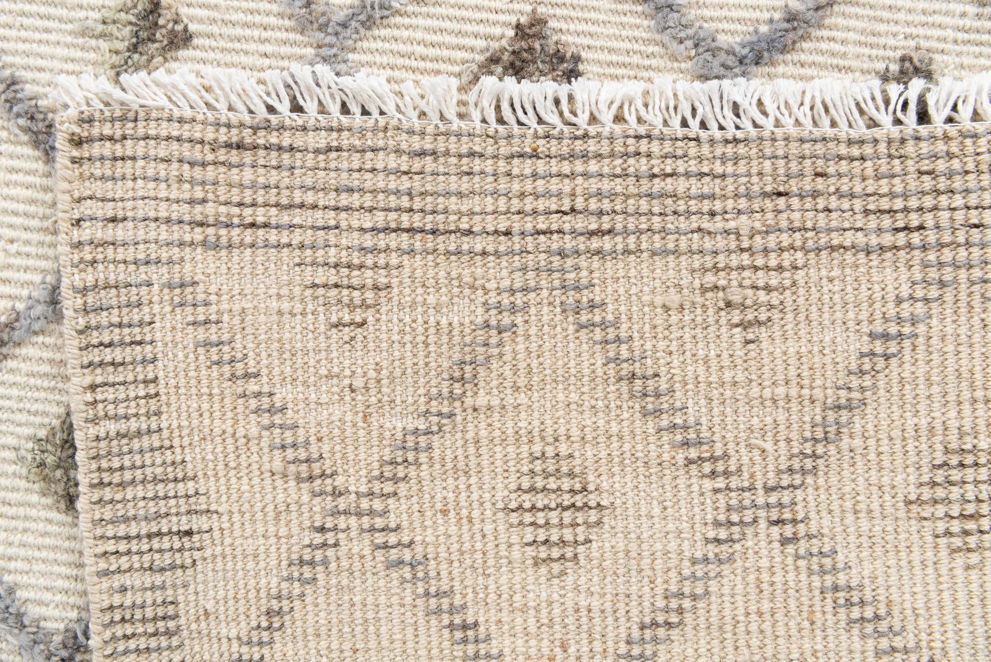 8' x 10' 8 Hand Knotted Moroccan Wool Rug