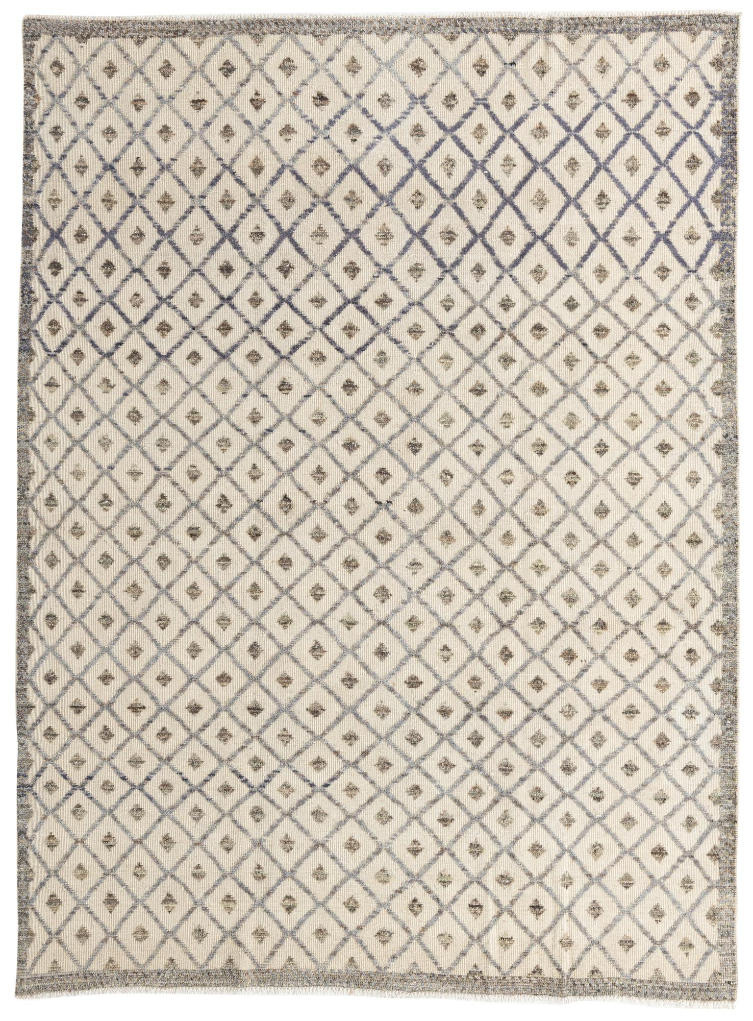 8' x 10' 8 Hand Knotted Moroccan Wool Rug