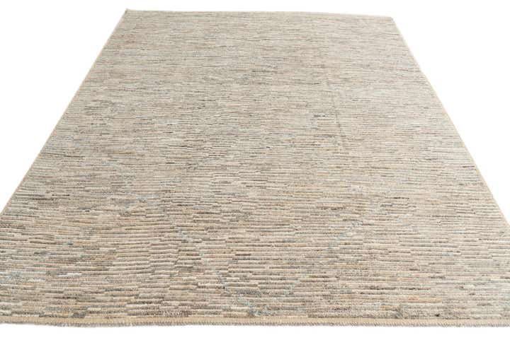 8' x 10' 2 Hand Knotted Moroccan Wool Rug