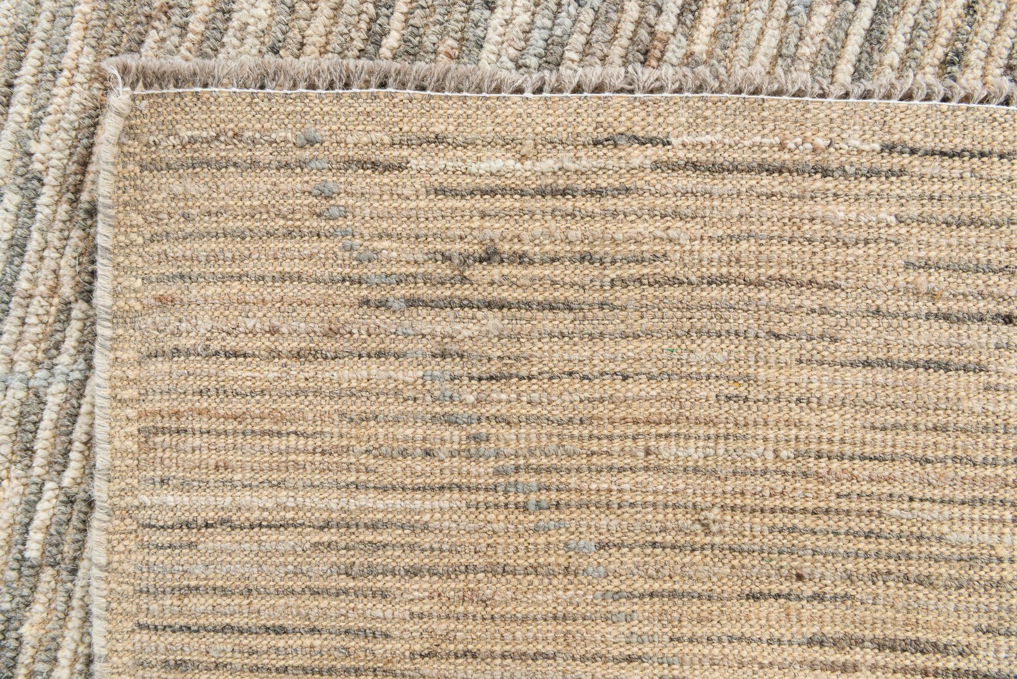8' x 10' 2 Hand Knotted Moroccan Wool Rug