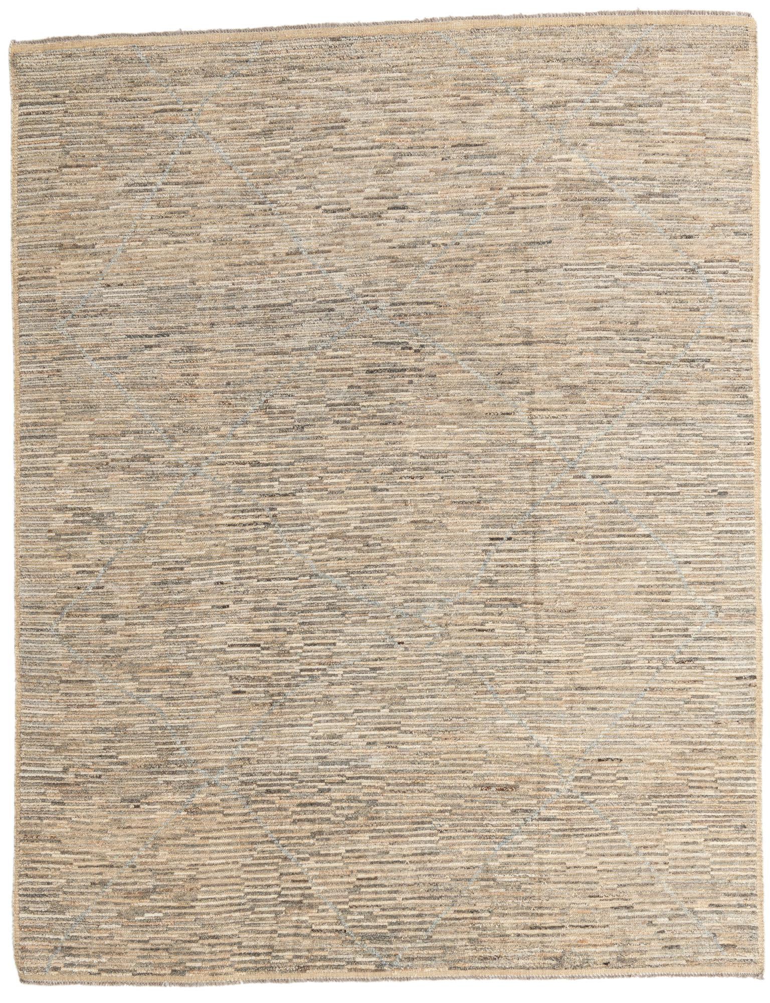 8' x 10' 2 Hand Knotted Moroccan Wool Rug
