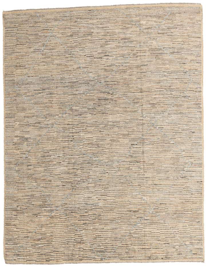 8' x 10' 2 Hand Knotted Moroccan Wool Rug