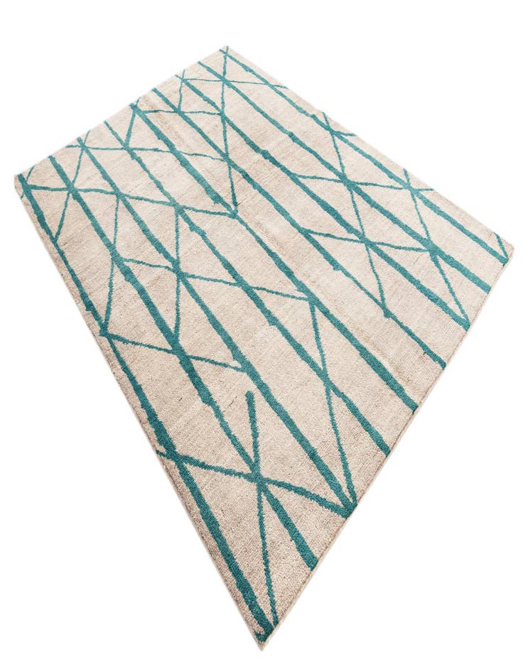 Detail image of 5' 7 x 7' 9  Hand Knotted Moroccan Wool Rug