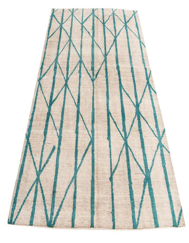 Detail image of 5' 7 x 7' 9  Hand Knotted Moroccan Wool Rug