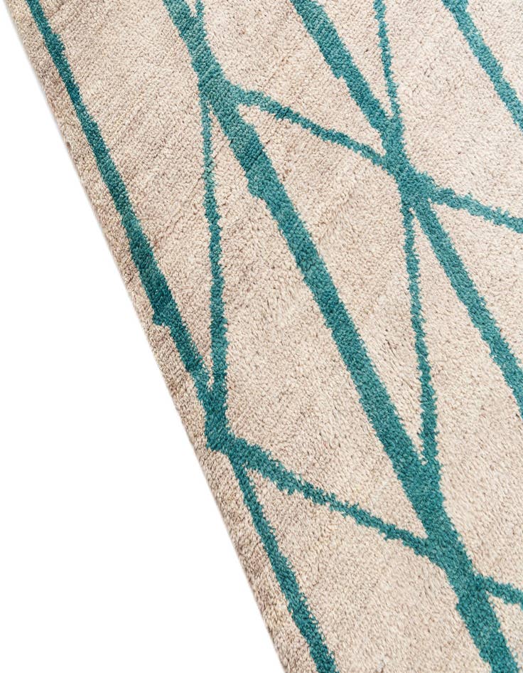 Detail image of 5' 7 x 7' 9  Hand Knotted Moroccan Wool Rug