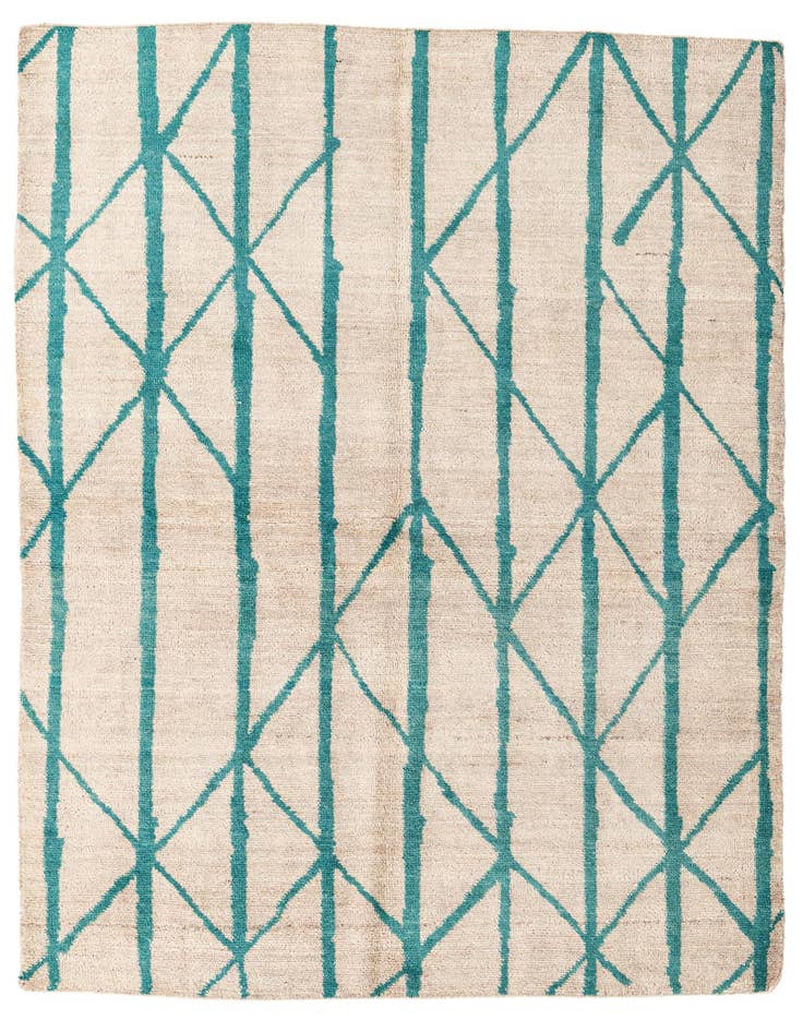 Detail image of 5' 7 x 7' 9  Hand Knotted Moroccan Wool Rug