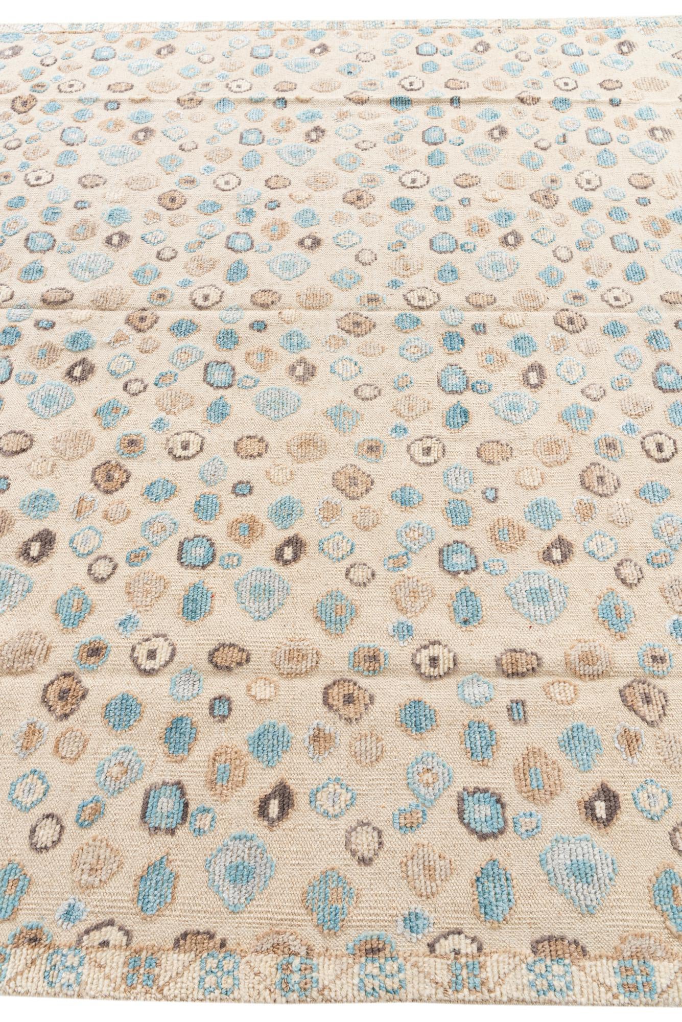 8' 1 x 10' 4 Hand Knotted Moroccan Wool Rug