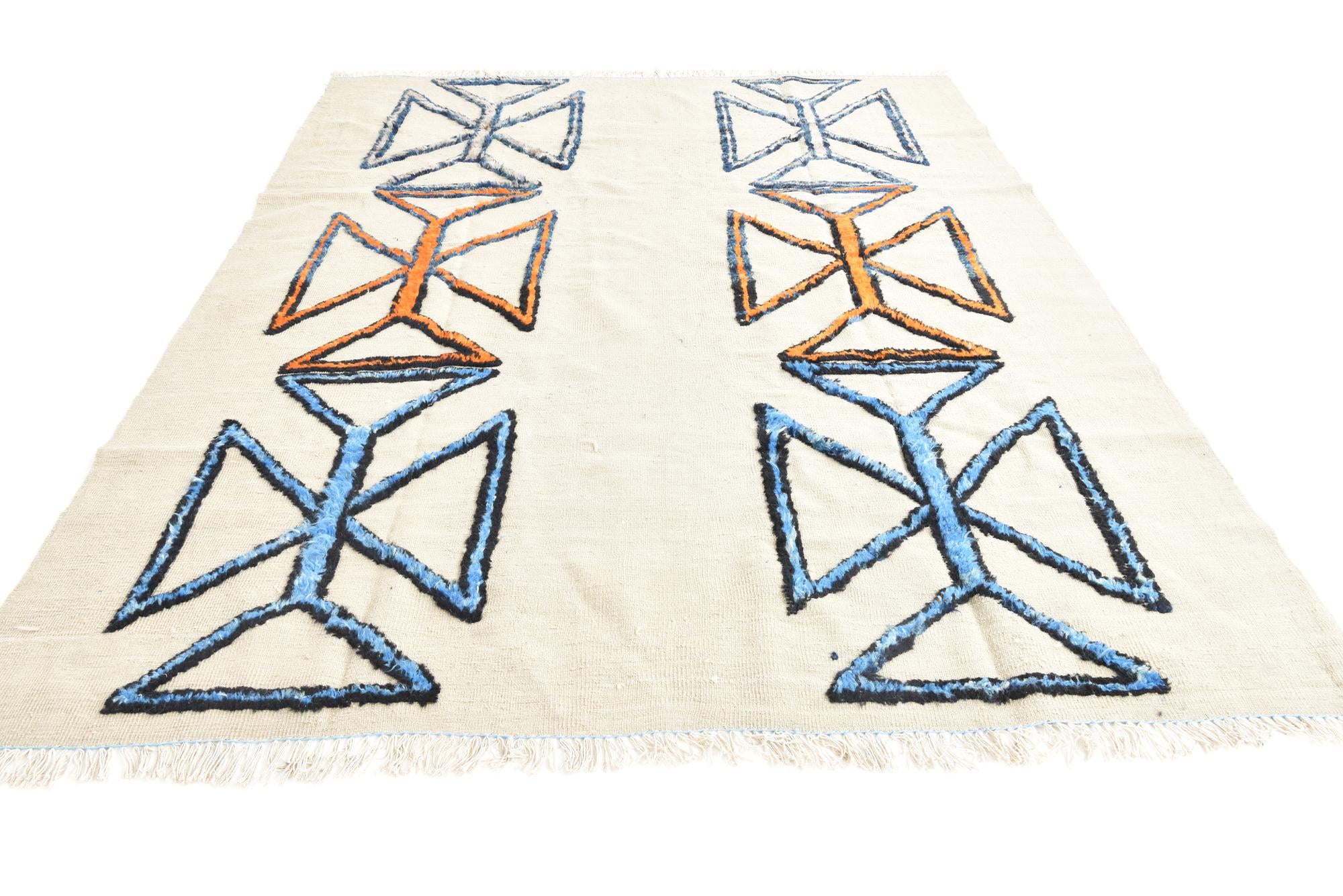 8' 3 x 11' Hand Knotted Moroccan Wool Rug