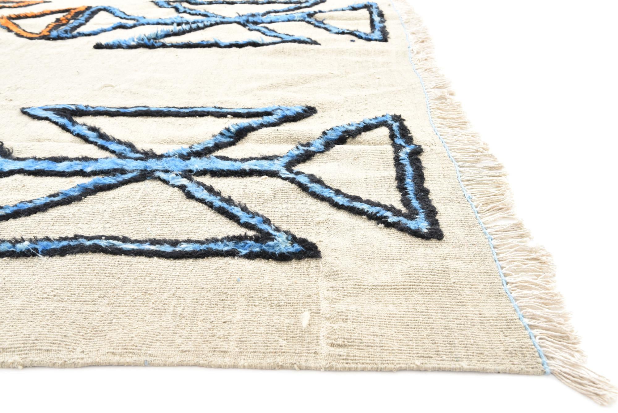 8' 3 x 11' Hand Knotted Moroccan Wool Rug