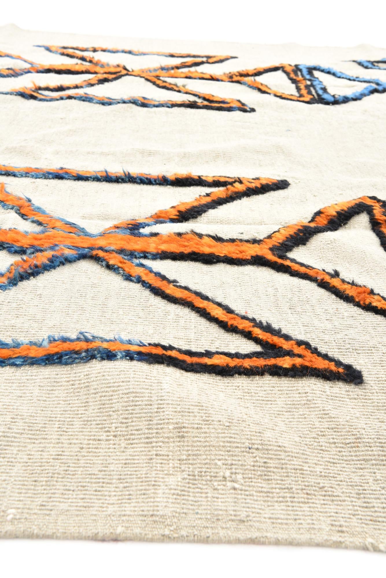 8' 3 x 11' Hand Knotted Moroccan Wool Rug
