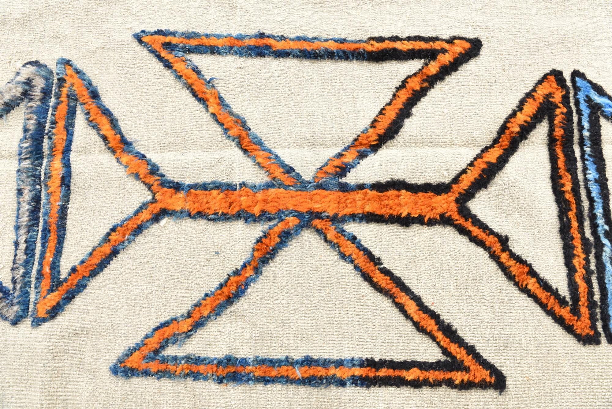 8' 3 x 11' Hand Knotted Moroccan Wool Rug