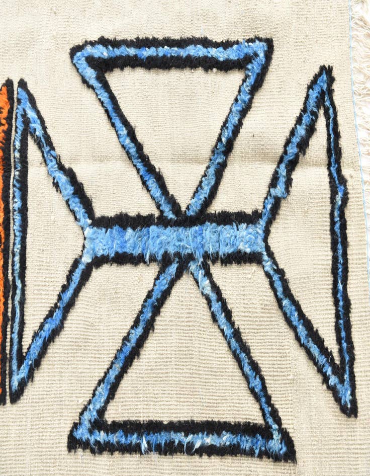 Detail image of 8' 3 x 11'  Hand Knotted Moroccan Wool Rug