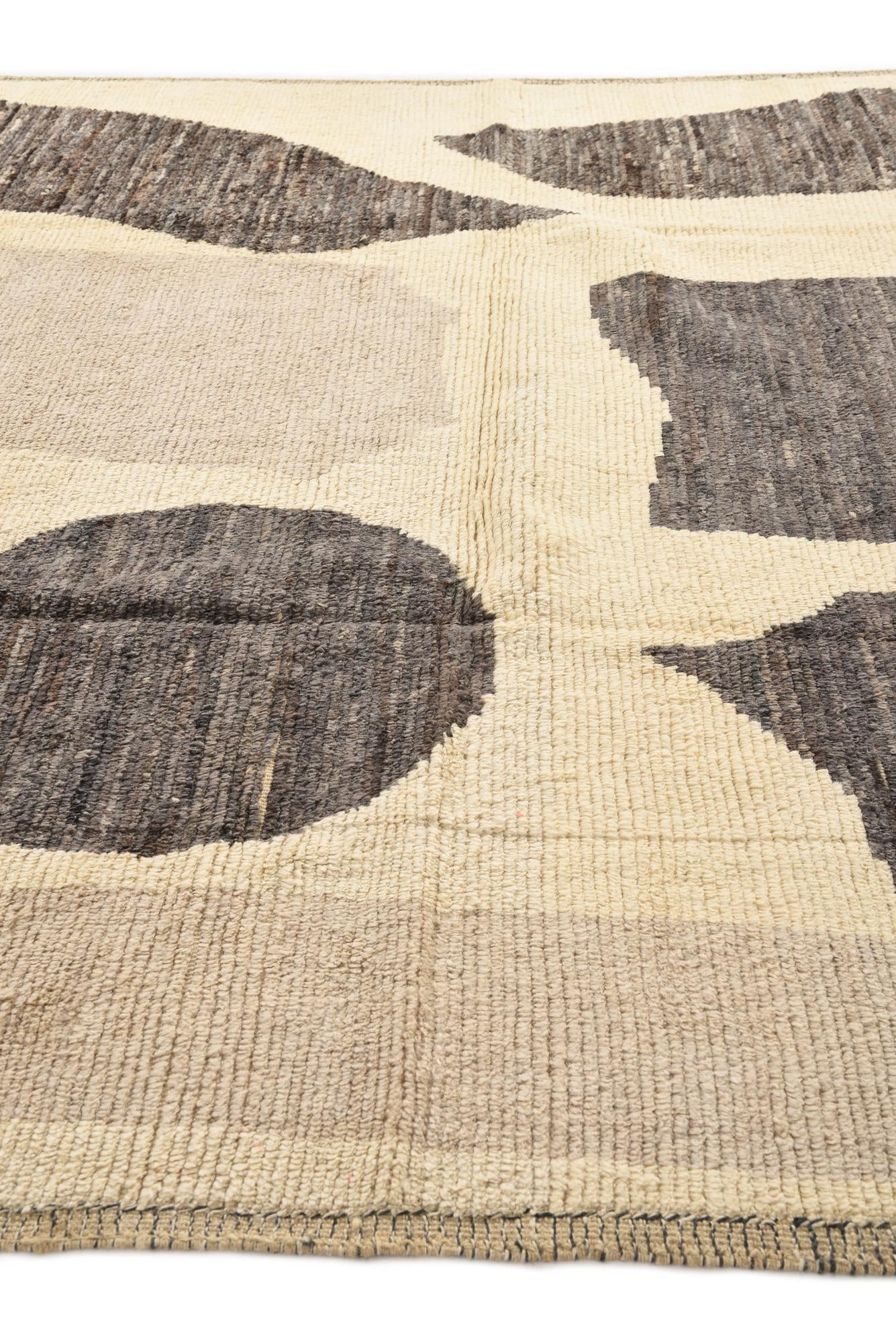 9' x 12' 8 Hand Knotted Moroccan Wool Rug
