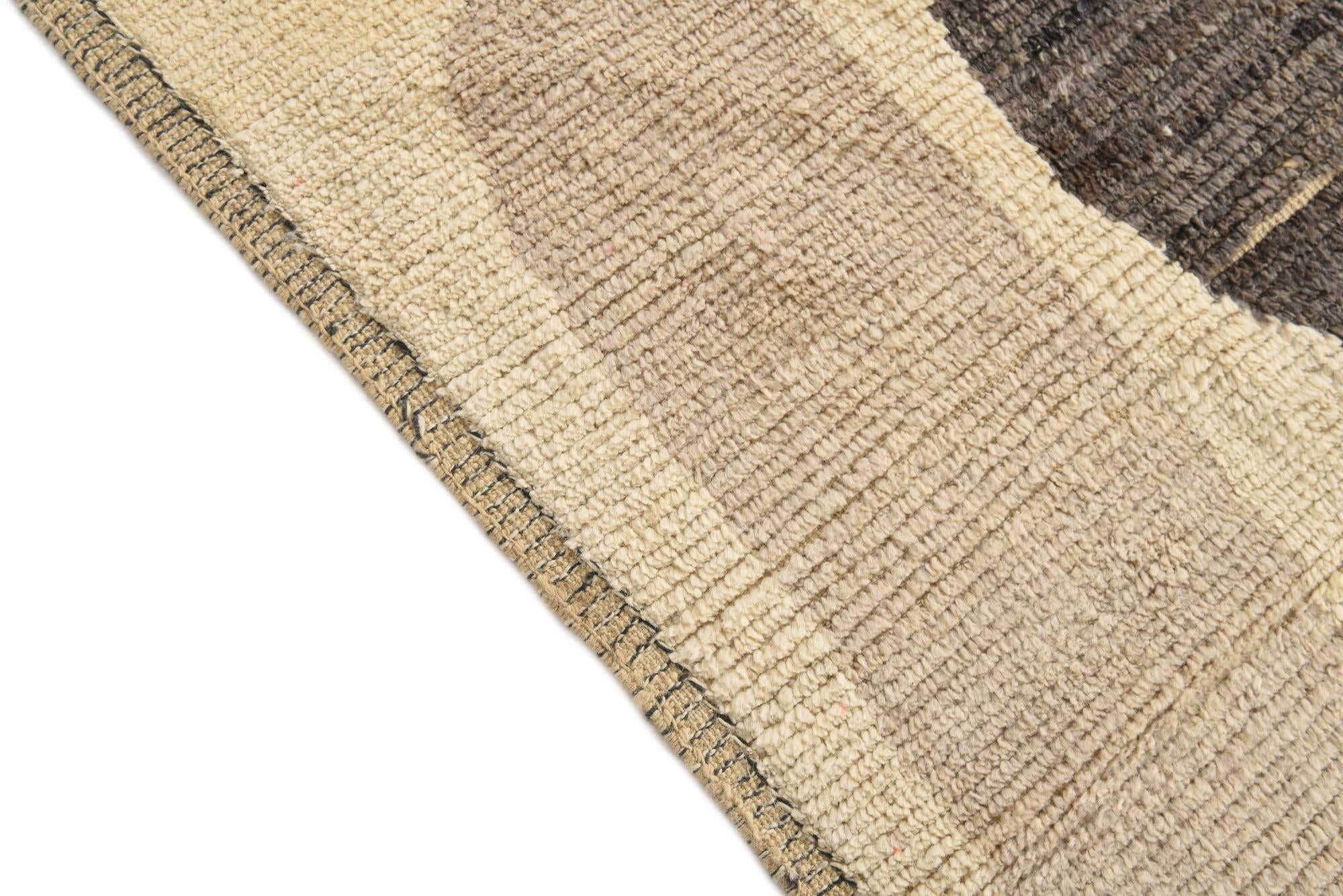 9' x 12' 8 Hand Knotted Moroccan Wool Rug