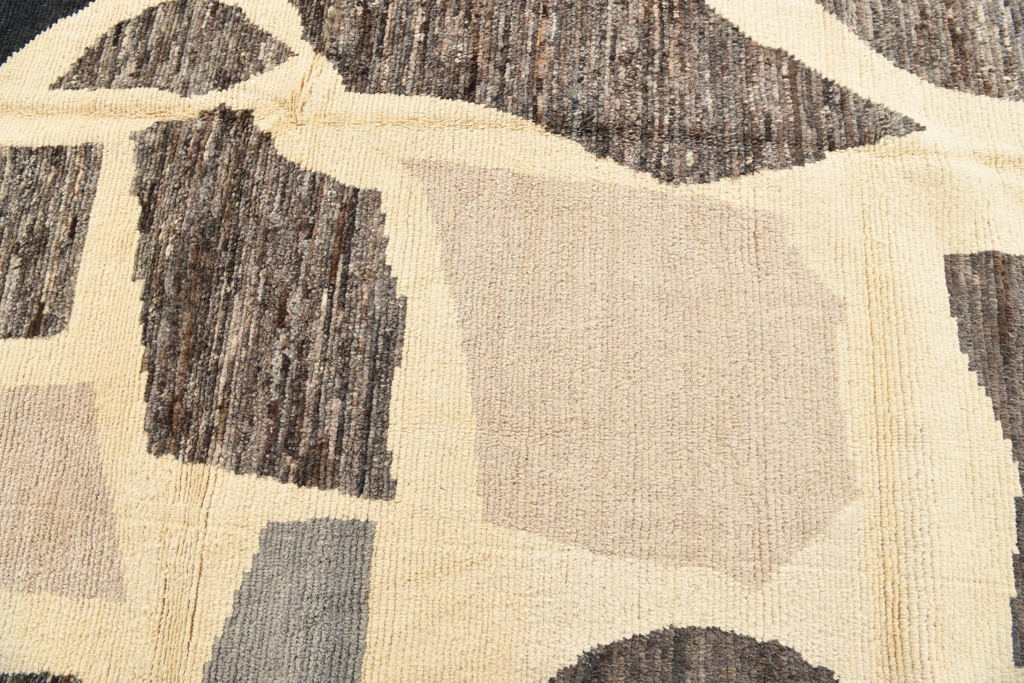 9' x 12' 8 Hand Knotted Moroccan Wool Rug