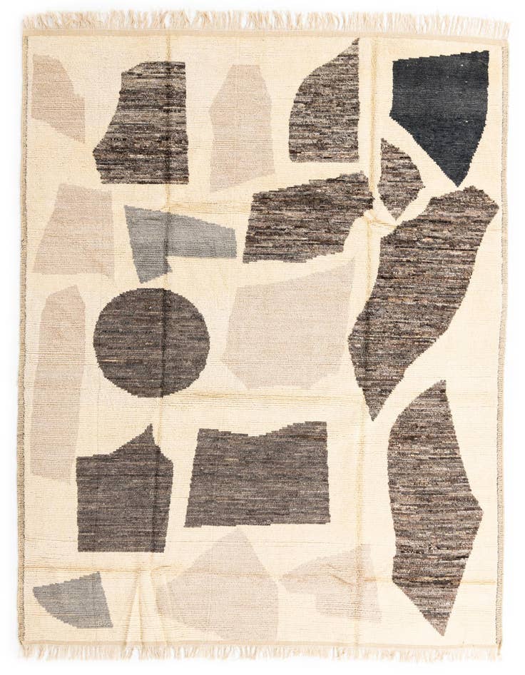 Detail image of 9' x 12' 8 Hand Knotted Moroccan Wool Rug
