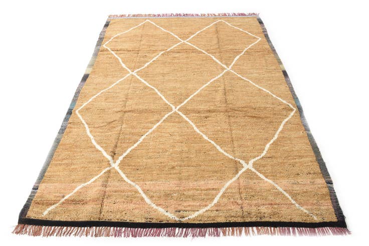 Detail image of 8' 7 x 12' 3 Hand Knotted Moroccan Wool Rug