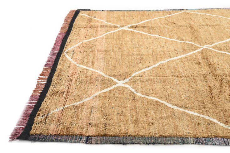 Detail image of 8' 7 x 12' 3 Hand Knotted Moroccan Wool Rug