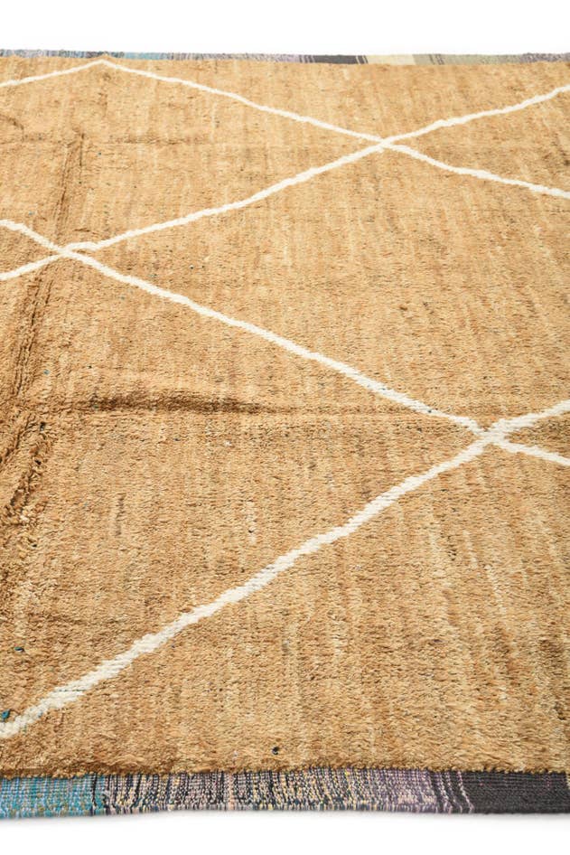 Detail image of 8' 7 x 12' 3 Hand Knotted Moroccan Wool Rug