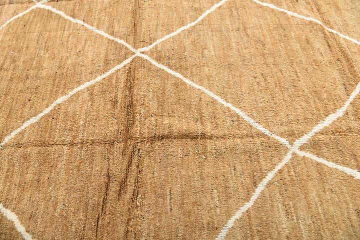 8' 7 x 12' 3 Hand Knotted Moroccan Wool Rug