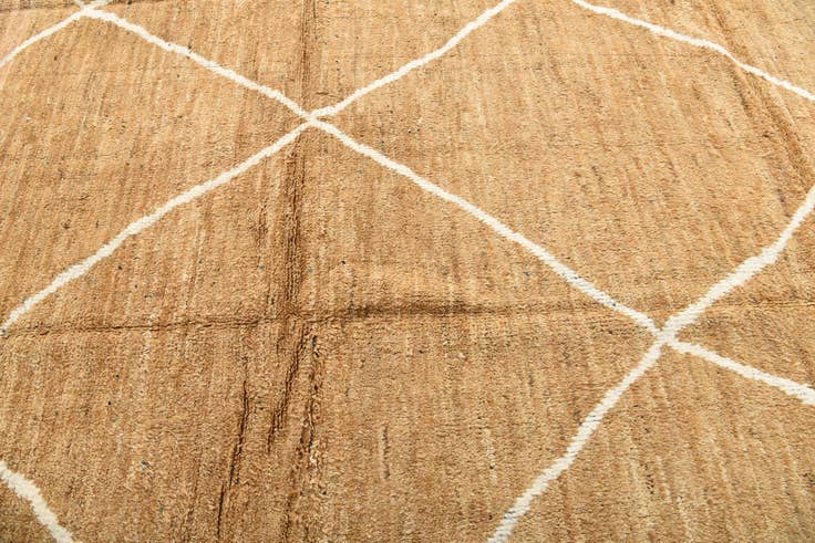 Detail image of 8' 7 x 12' 3 Hand Knotted Moroccan Wool Rug