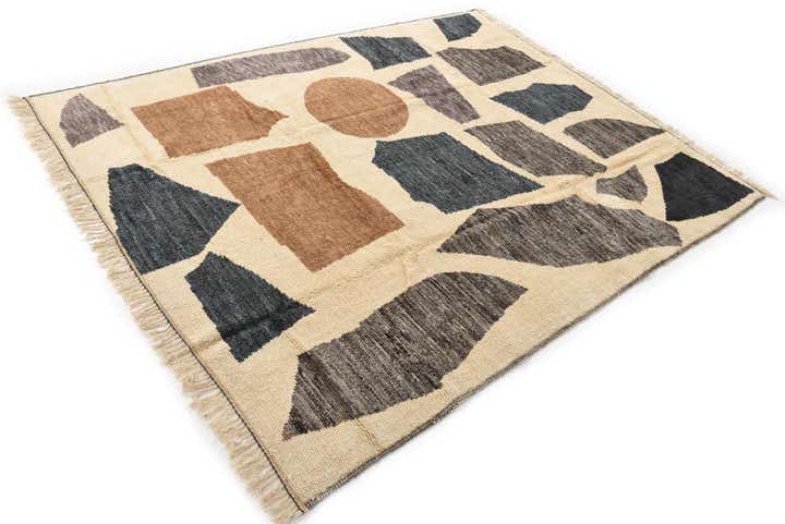 9' 3 x 11' 10 Hand Knotted Moroccan Wool Rug