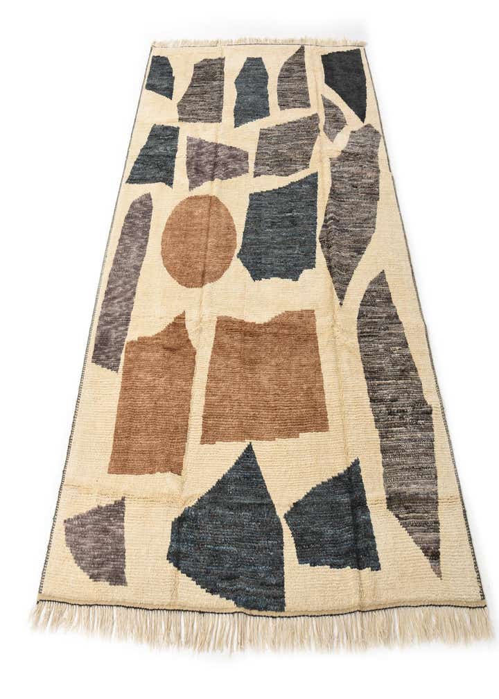 9' 3 x 11' 10 Hand Knotted Moroccan Wool Rug