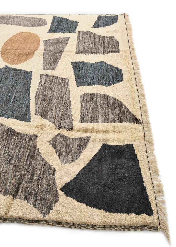 9' 3 x 11' 10 Hand Knotted Moroccan Wool Rug