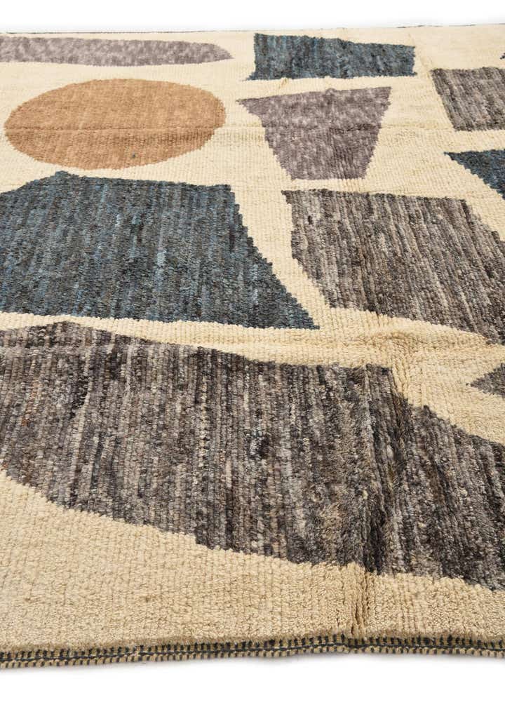 9' 3 x 11' 10 Hand Knotted Moroccan Wool Rug