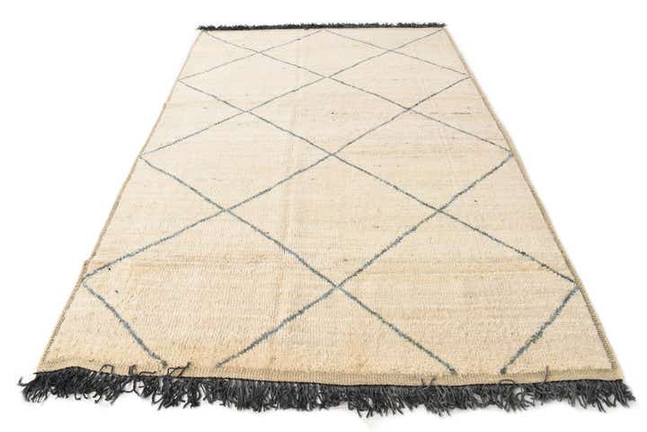 6' 3 x 9' 3 Hand Knotted Moroccan Wool Rug