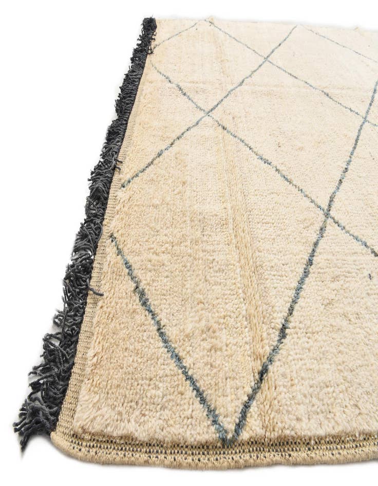 Detail image of 6' 3 x 9' 3  Hand Knotted Moroccan Wool Rug