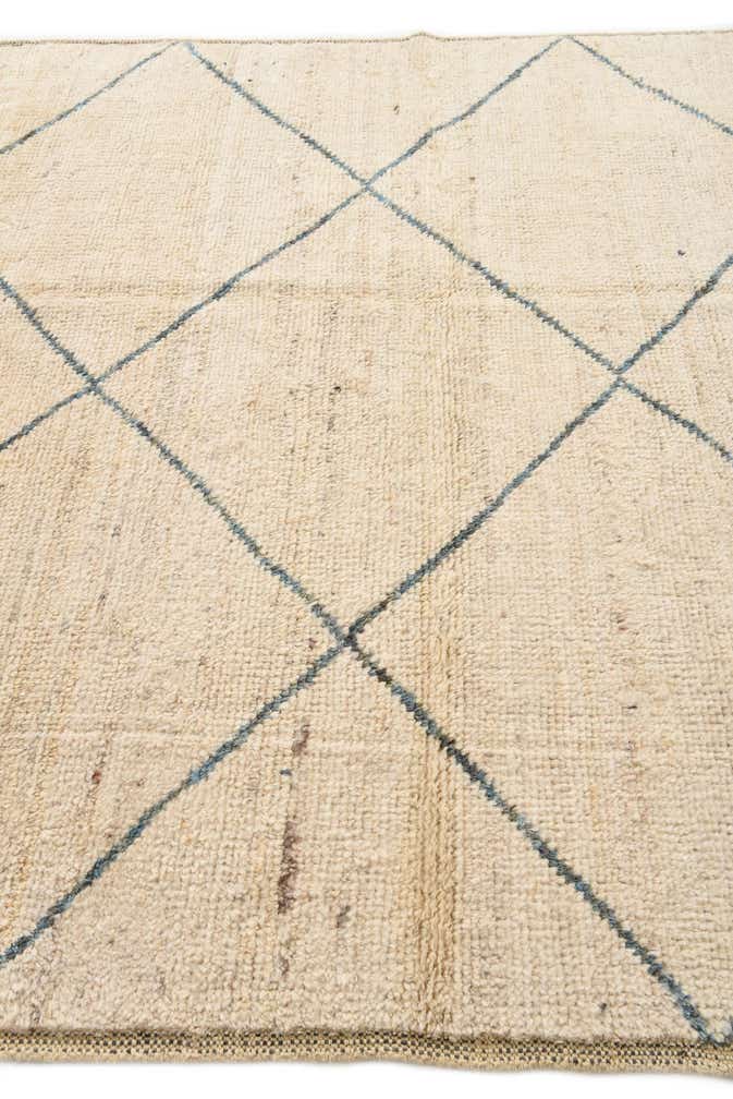 6' 3 x 9' 3 Hand Knotted Moroccan Wool Rug