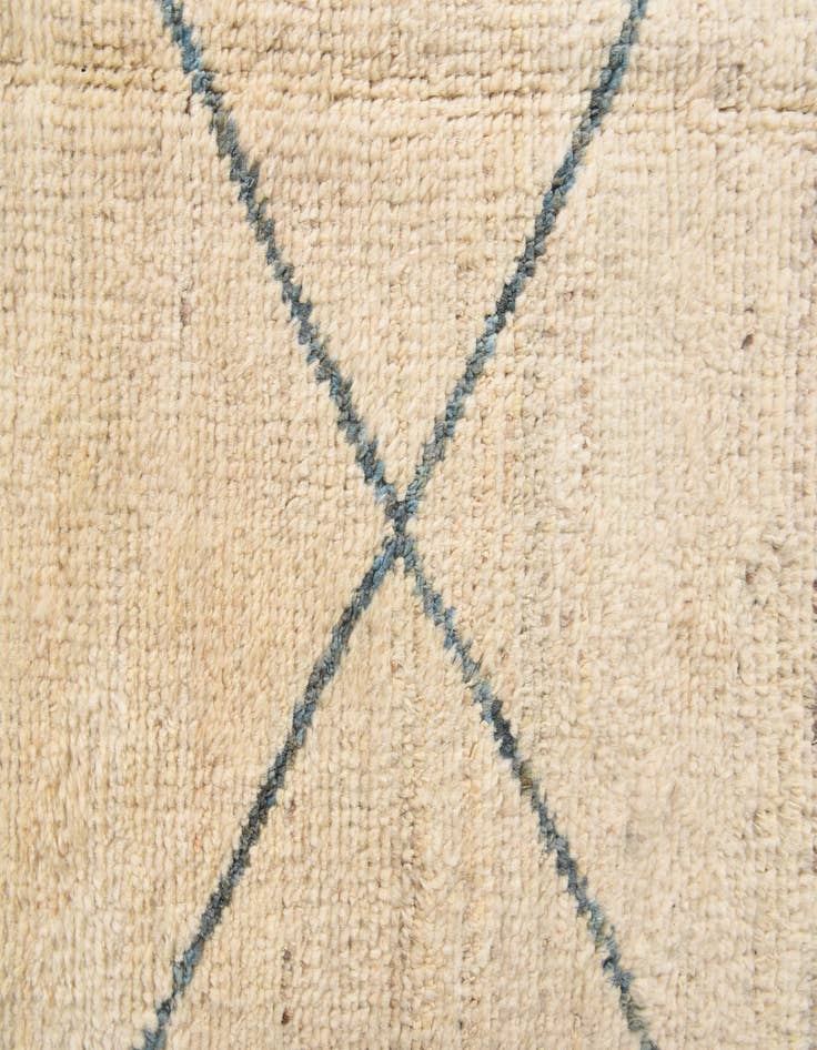 Detail image of 6' 3 x 9' 3  Hand Knotted Moroccan Wool Rug
