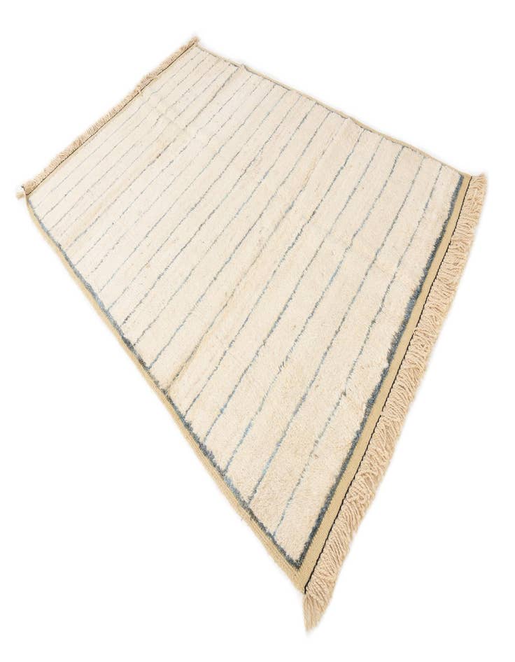 Detail image of 6' 3 x 9' 5  Hand Knotted Moroccan Wool Rug