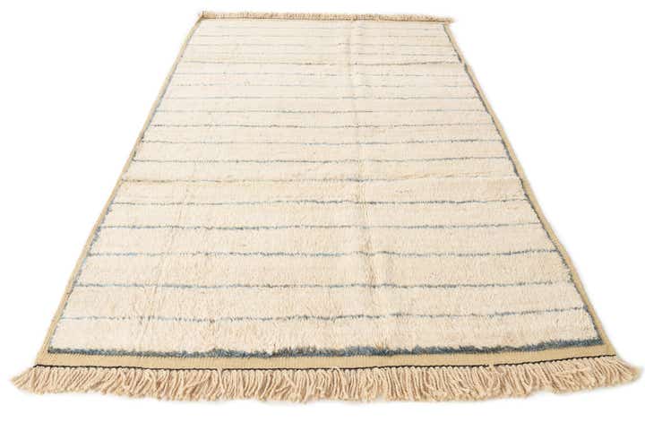 6' 3 x 9' 5 Hand Knotted Moroccan Wool Rug